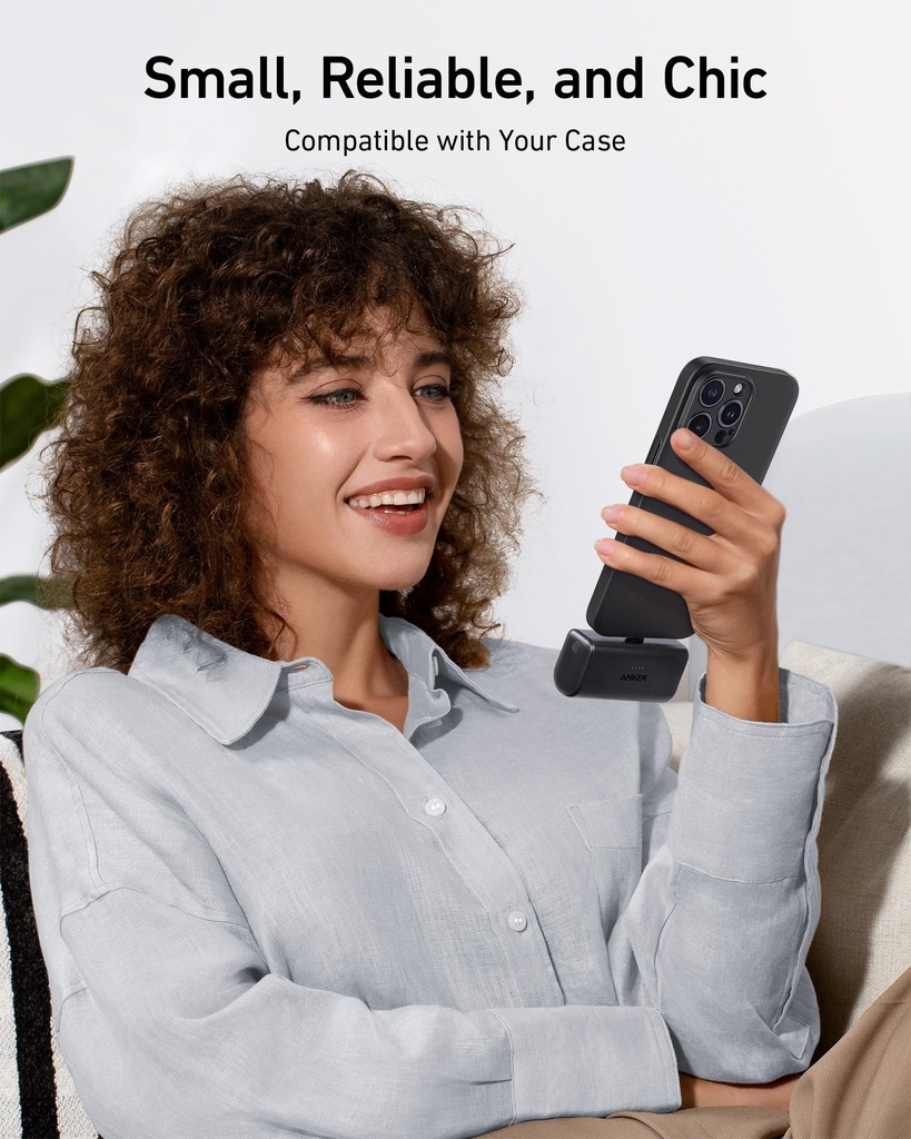 Anker Nano Power Bank (22.5W, Built-In Usb-C Connector) B2B - Un (Excluded Cn, Europe) Black Iteration 1