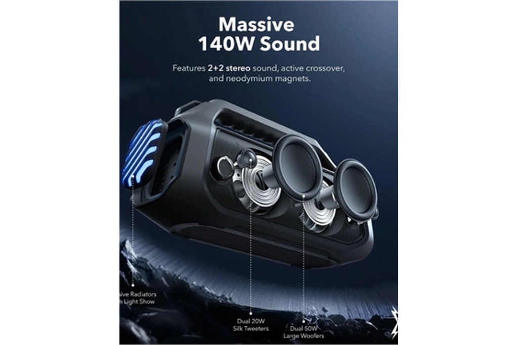 Anker A3134011 Soundcore Boom 2 Plus B2C - Un Black Iteration 1