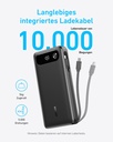 Anker A1383H11 Power Bank (20K, 87W, Built-In Usb-C Cable) B2B - Un (Excluded Cn, Europe) Black Ite