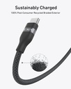 Anker A82E2H11 Usb-C To Usb-C Cable (3Ft, 240W, Upcycled-Braided) B2B - Un (Excluded Cn, Euro