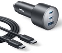 Anker B2737Ha1 Car Charger (167.5W, 3 Ports) With Cable Bundle