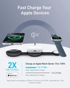 Anker B25M8H11 Maggo Wireless Charging Station (3-In-1, Foldable Pad), Black