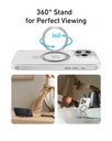 Anker A90H1H0A Maggo Magnetic Case With Stand 360 Ring Stand, Clear A