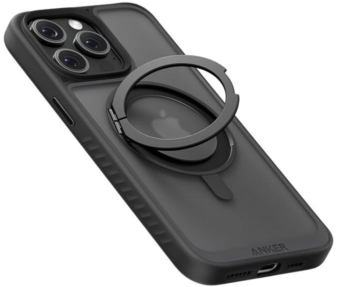 Anker A90H1H0A Maggo Magnetic Case With Stand 360 Ring Stand, Clear A