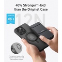Anker A90H1H0C Maggo Magnetic Case With Stand 360 Ring Stand, Clear C