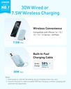 Anker A1685H11 Power Bank (10K, Magnetic, Built-In Usb-C Cable)
