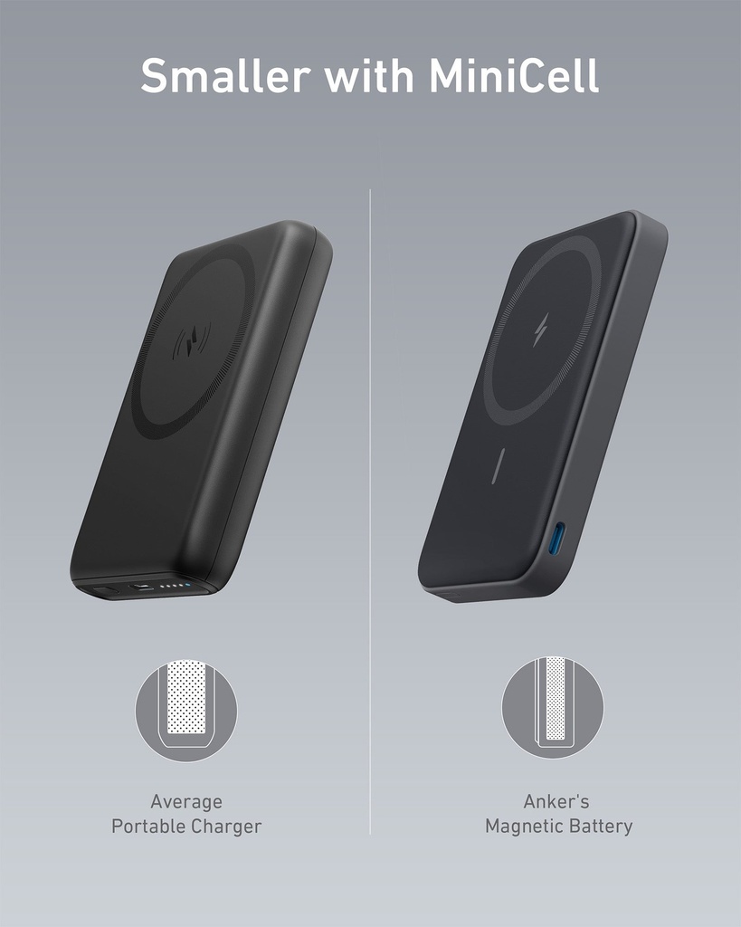 Anker A1614H13 622 Magnetic Battery (Maggo) B2B - Un (Excluded Cn, Europe) Black Iteration