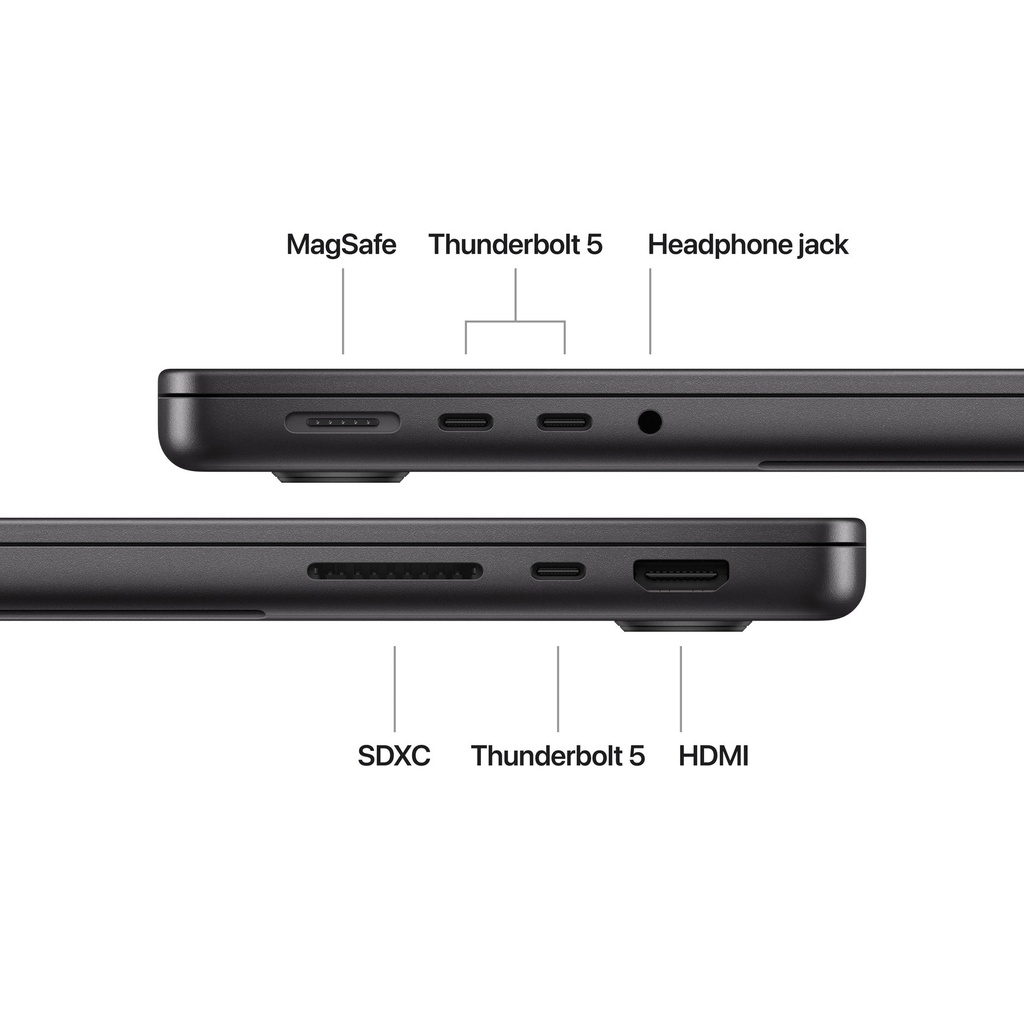 Apple 14-inch MacBook Pro M4 Pro chip with 14 core CPU and 20 core GPU, 24GB, 1TB SSD Space Black