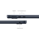 Apple 13-inch MacBook Air M3 chip with 8-core CPU and 10-core GPU, 24GB, 512GB SSD Midnight
