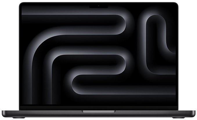Apple 14-inch MacBook Pro M4 chip with 10 core CPU and 10 core GPU, 24GB, 1TB SSD Space Black