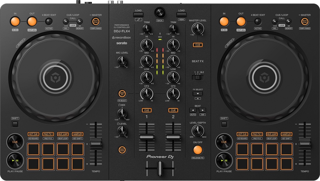 Pioneer DJ DDJ-FLX4 (Rekordbox DJ & Serato DJ Lite Controller)