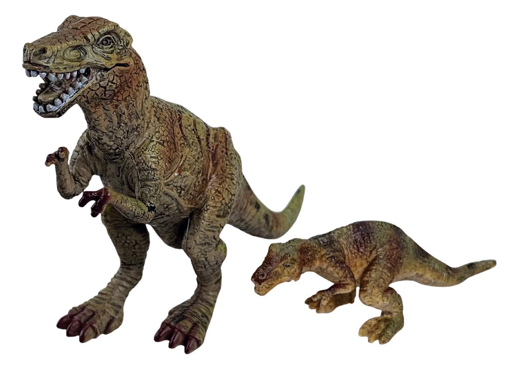 2 pcs Tyrannosaurus in open touch box
