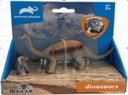 2 pcs Diplodocus in open touch box