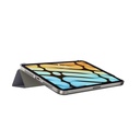 SWITCHEASY ORIGAMI NUDE FOLDING FOLIO CLEAR HARDBACK CASE WITH PENCIL HOLDER FOR 2021 IPAD MINI 8.3" - ALASKAN BLUE