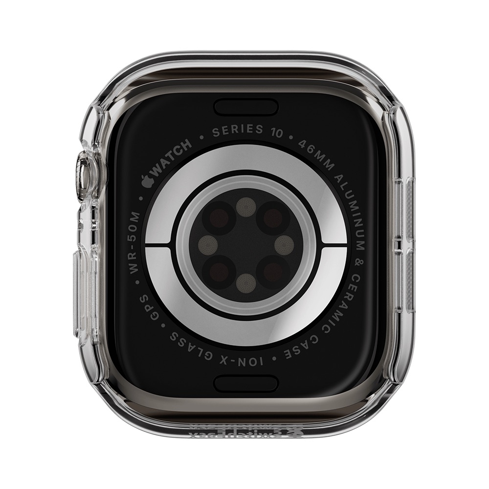 SWITCHEASY HYBRID WP 9H GLASS WATERPROOF APPLE WATCH CASE 42MM-TRANSPARENT 