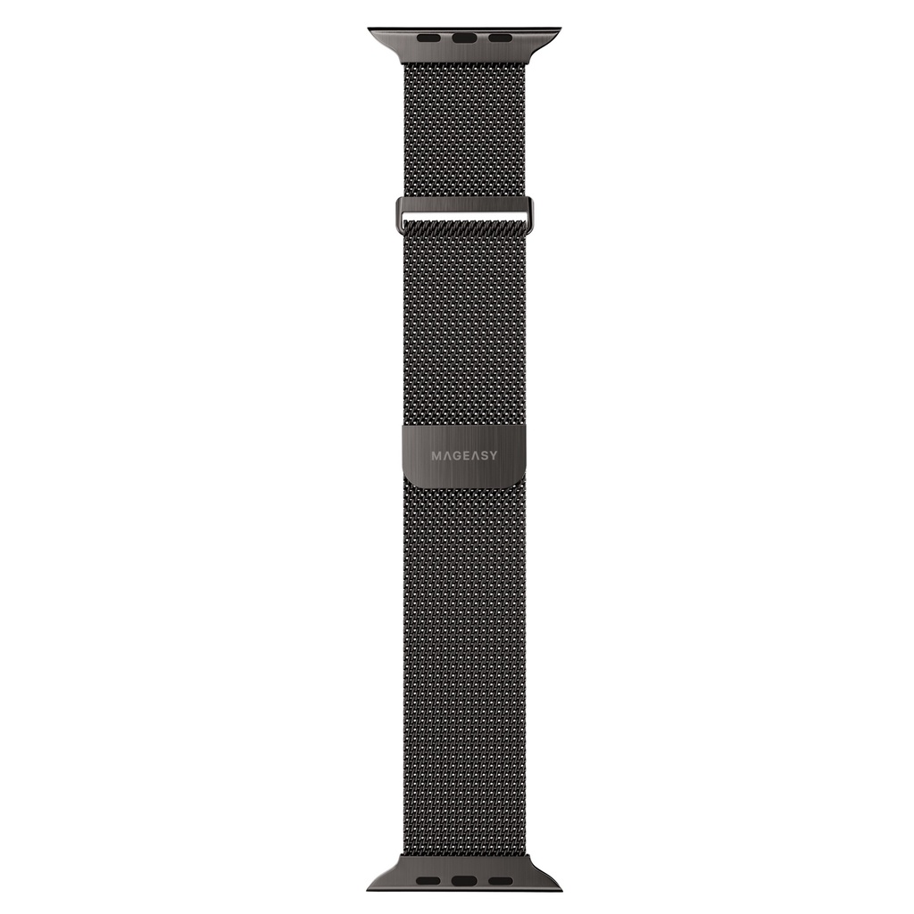 MAGEASY MILANESE WATCH LOOP FOR APPLE WATCH S4~S10 44/45/46/49MM-SLATE