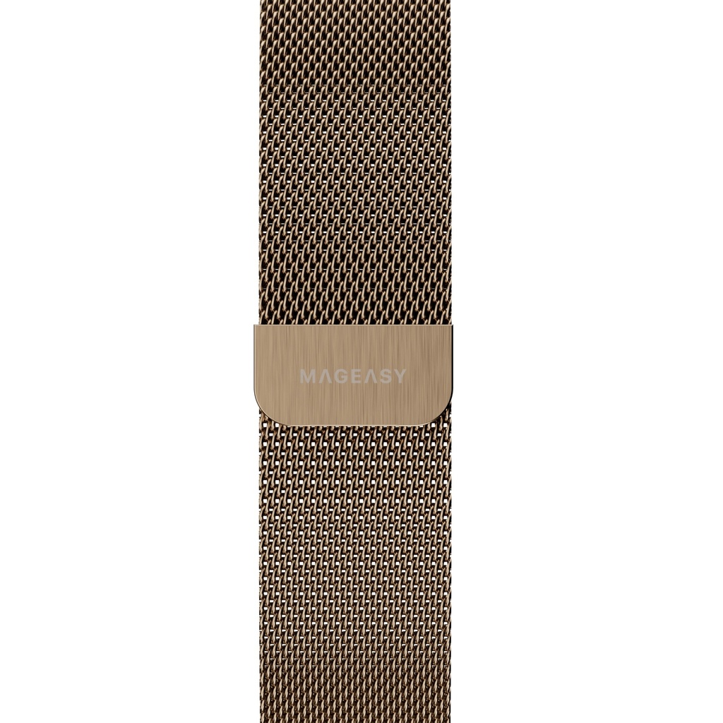 MAGEASY MILANESE WATCH LOOP FOR APPLE WATCH S4~S10 44/45/46/49MM-GOLD