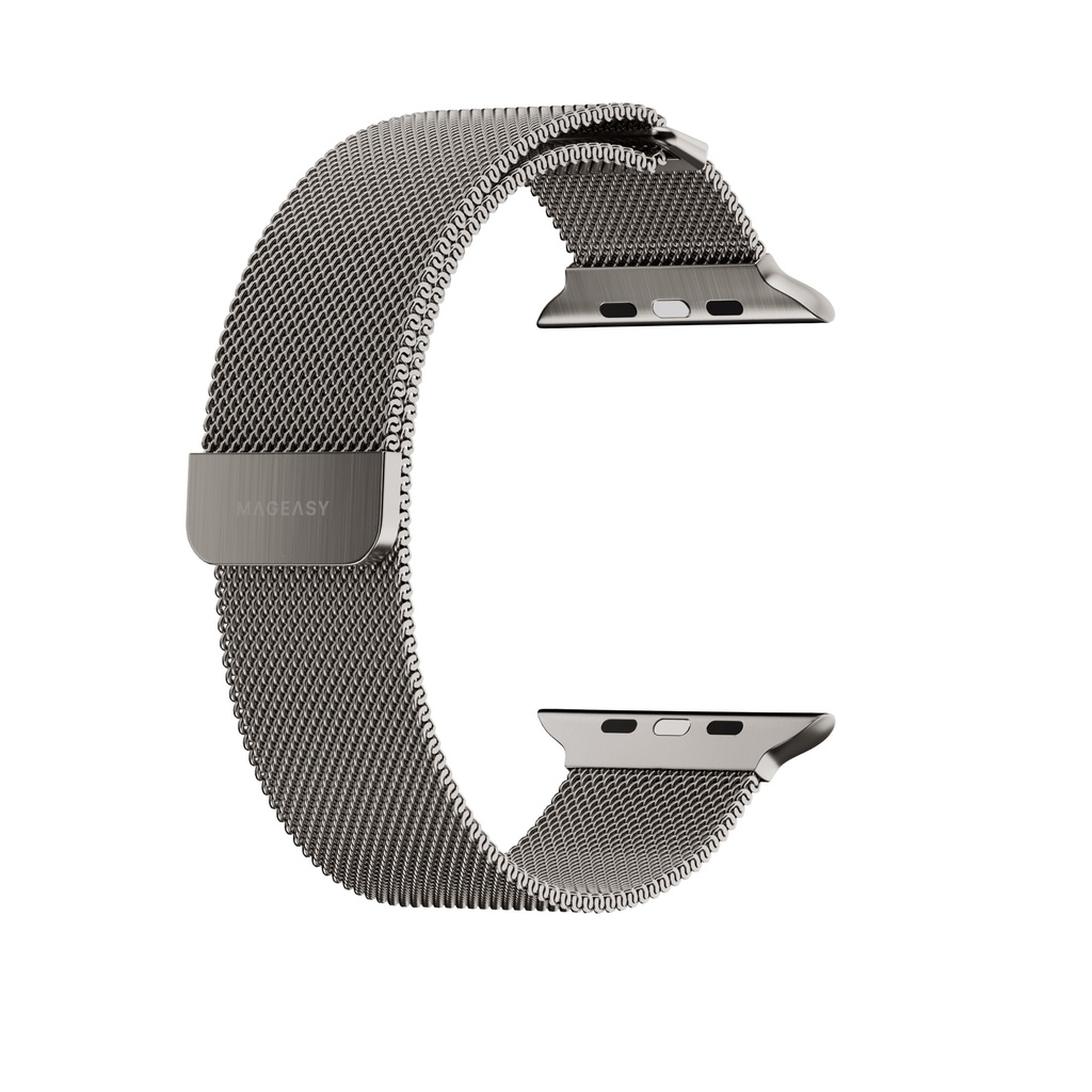 MAGEASY MILANESE WATCH LOOP FOR APPLE WATCH S4~S10 40/41/42MM-NATURAL 