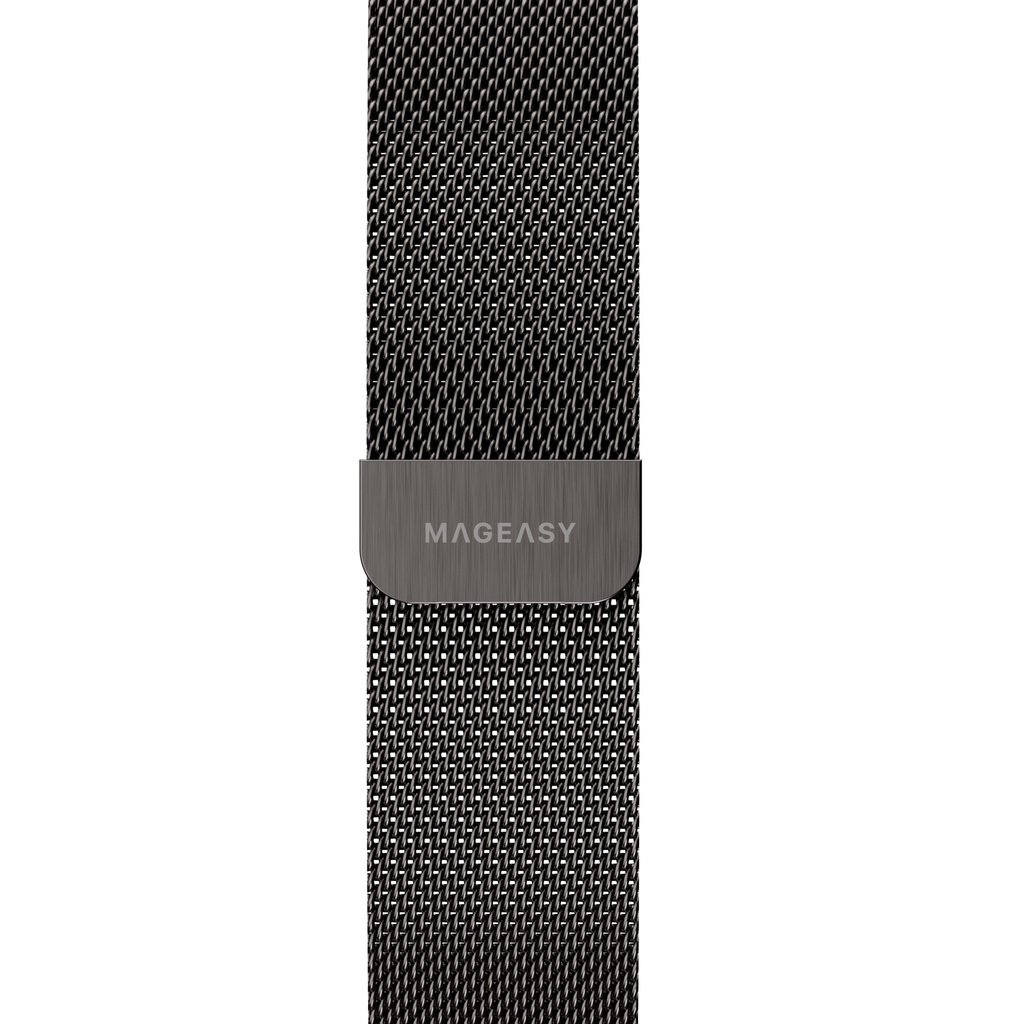 MAGEASY MILANESE WATCH LOOP FOR APPLE WATCH S4~S10 40/41/42MM-SLATE