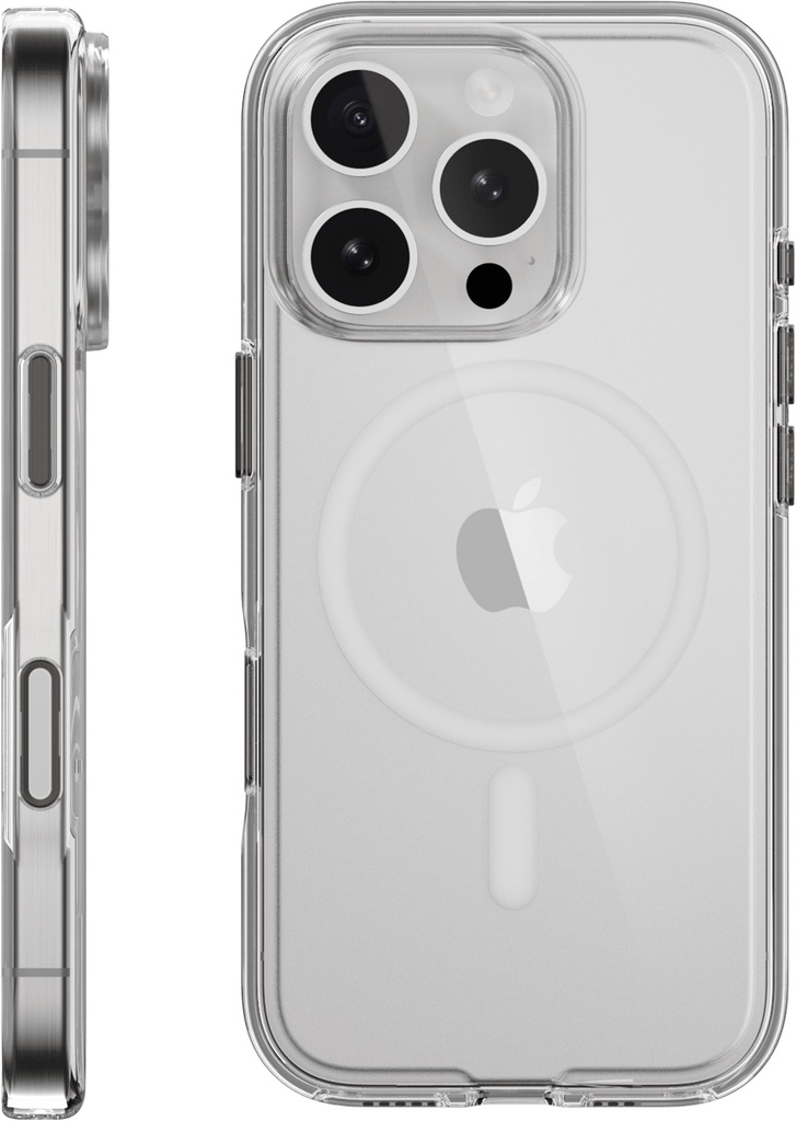 MAGEASY BRIGHT M NEVER YELLOWING SHOCKPROOF CLEAR CASE - CAMERA CONTROL EDITION FOR IPHONE 16 PRO 