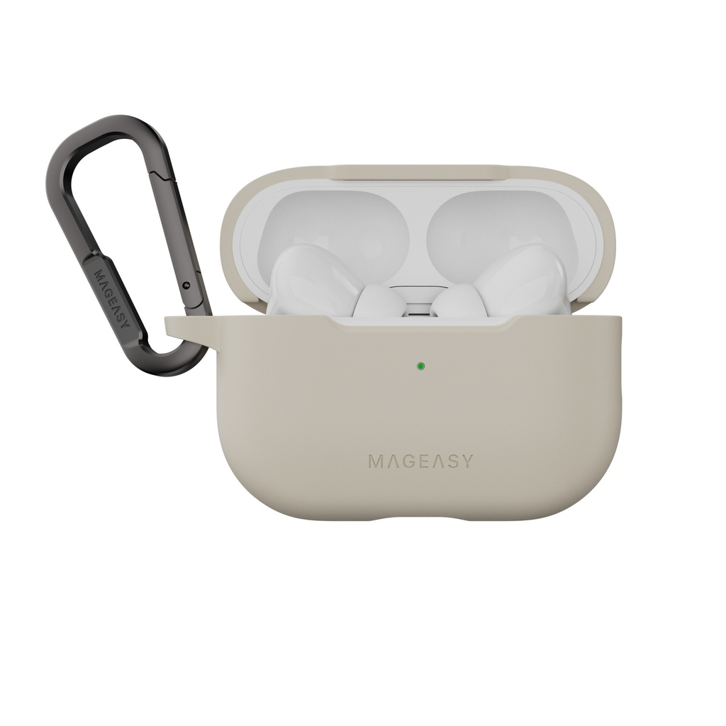 Mageasy Skin Airpods Case For Airpods Pro 1/2-Starlight White