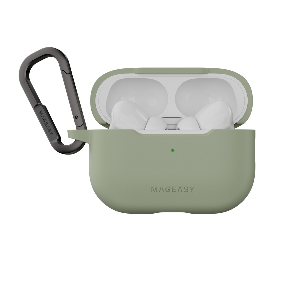 Mageasy Skin Airpods Case For Airpods Pro 1/2-Desert Green