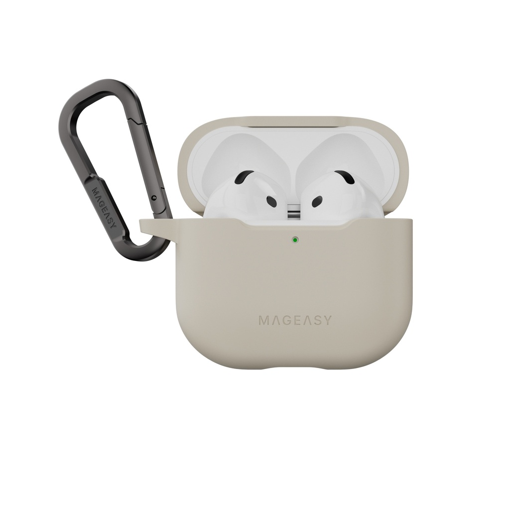 Mageasy Skin Airpods Case For Airpods 4-Starlight White
