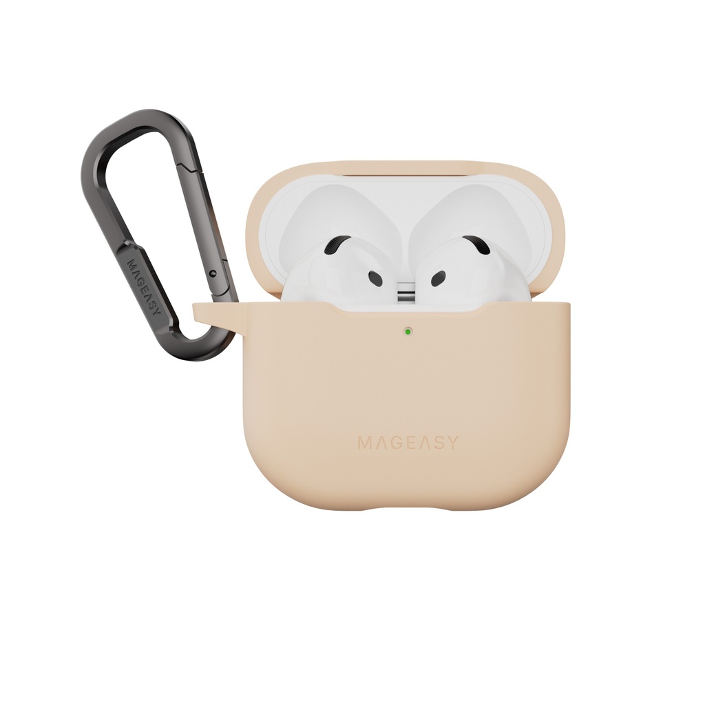 Mageasy Skin Airpods Case For Airpods 4-Shell Pink