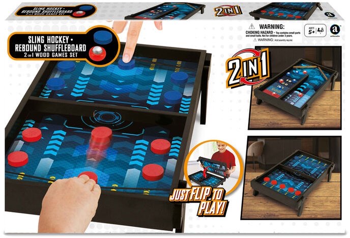 2 in 1 Sling Hockey & Rebound shuffleboard