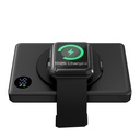 EGO MAGPOWER 4in1 10000mAh Qi2 Magsafe Powerbank ultra-thin, Watch fast Charging, OLED Display, USB-C port in& Out,-Black