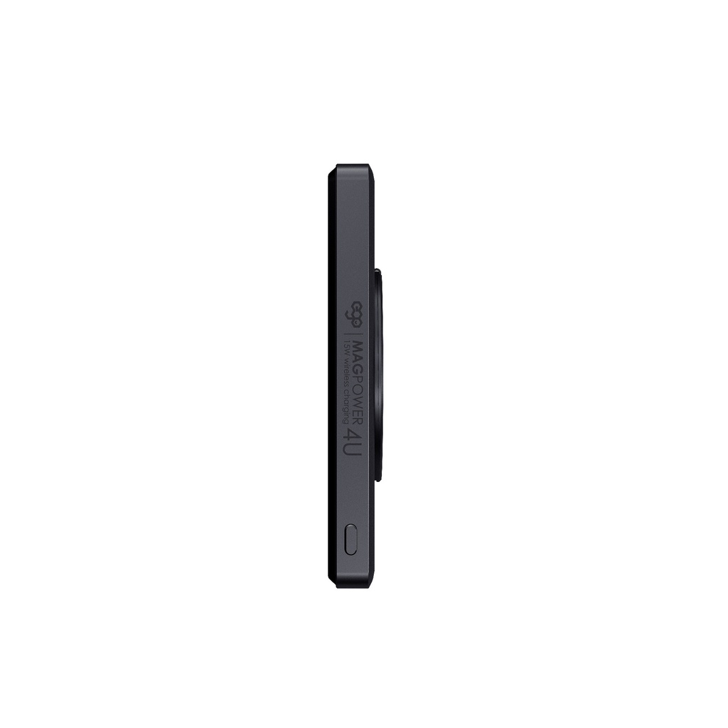 EGO MAGPOWER 4in1 10000mAh Qi2 Magsafe Powerbank ultra-thin, Watch fast Charging, OLED Display, USB-C port in& Out,-Black