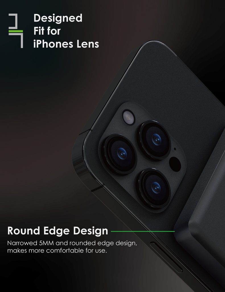 EGO MAGPOWER 3in1 Latest Gen.5 Super charging  10000mAh Qi2+ magsafe Powerbank Ultra-thin-OLED, USB-CUSB-C in & out-Titanium