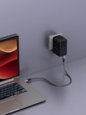EGO 120W Travel Charger Latest GaN Pro 4USB( 3 USB-C &1 USB-A) Charger- Black