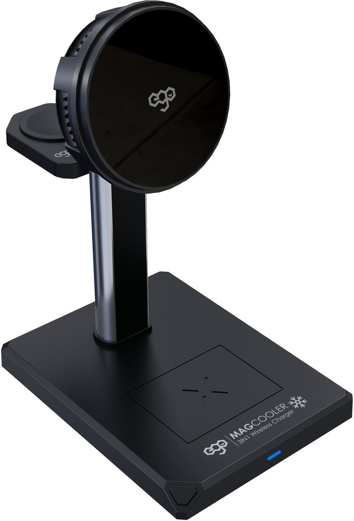 EGO MagCooler@ 3in1 Cooler Semiconductor wireless charger-Black