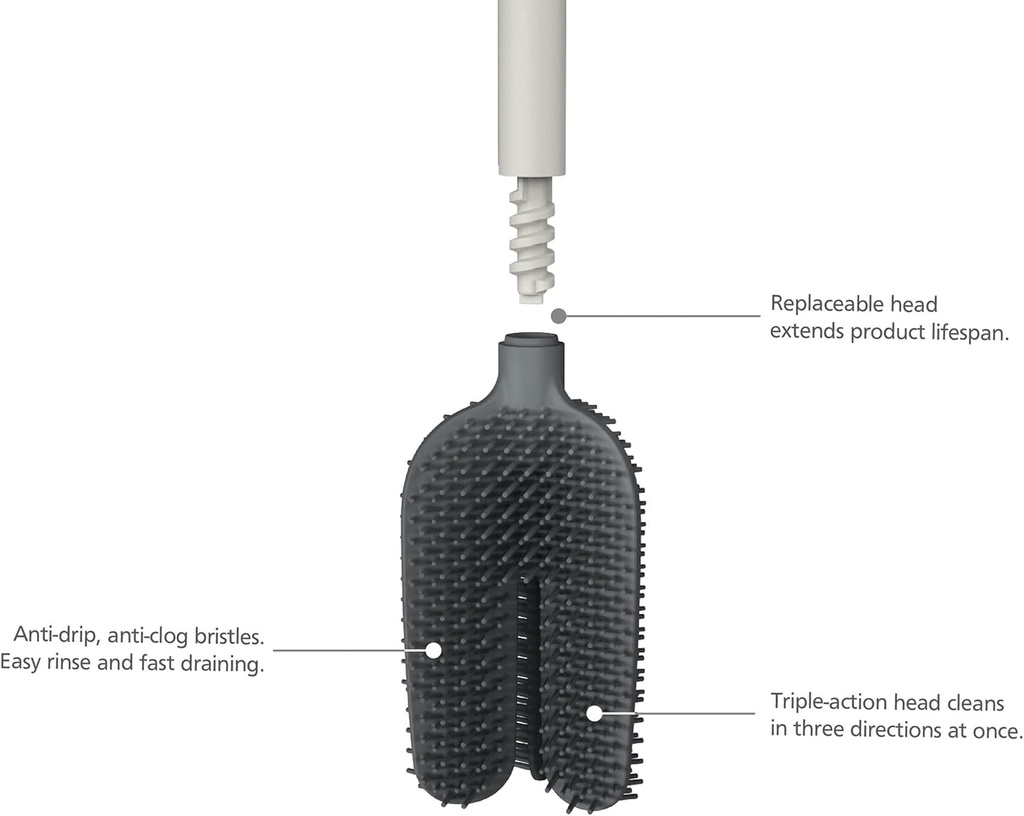 Flex 360 Matt Black Toilet Brush