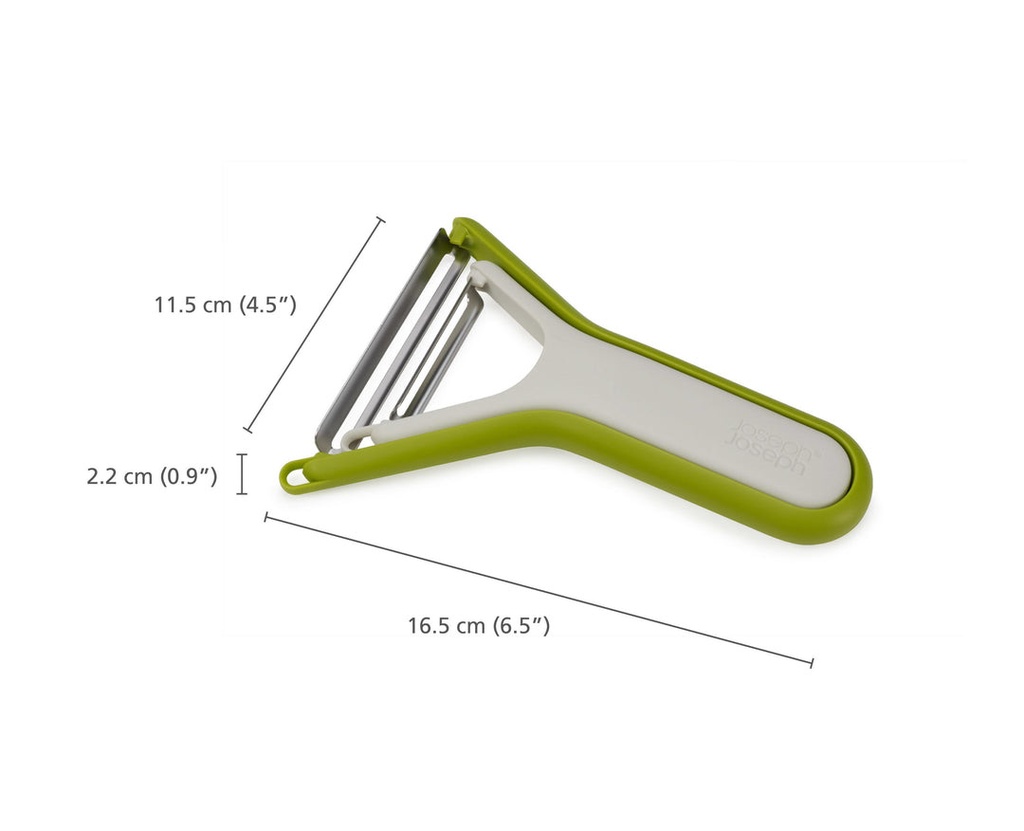 Nest Y-Peeler Set 2pcs White & Green