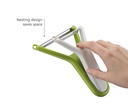 Nest Y-Peeler Set 2pcs White & Green