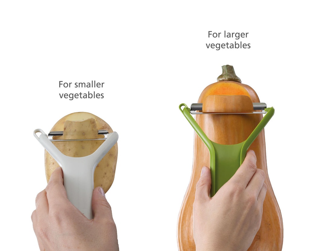 Nest Y-Peeler Set 2pcs White & Green