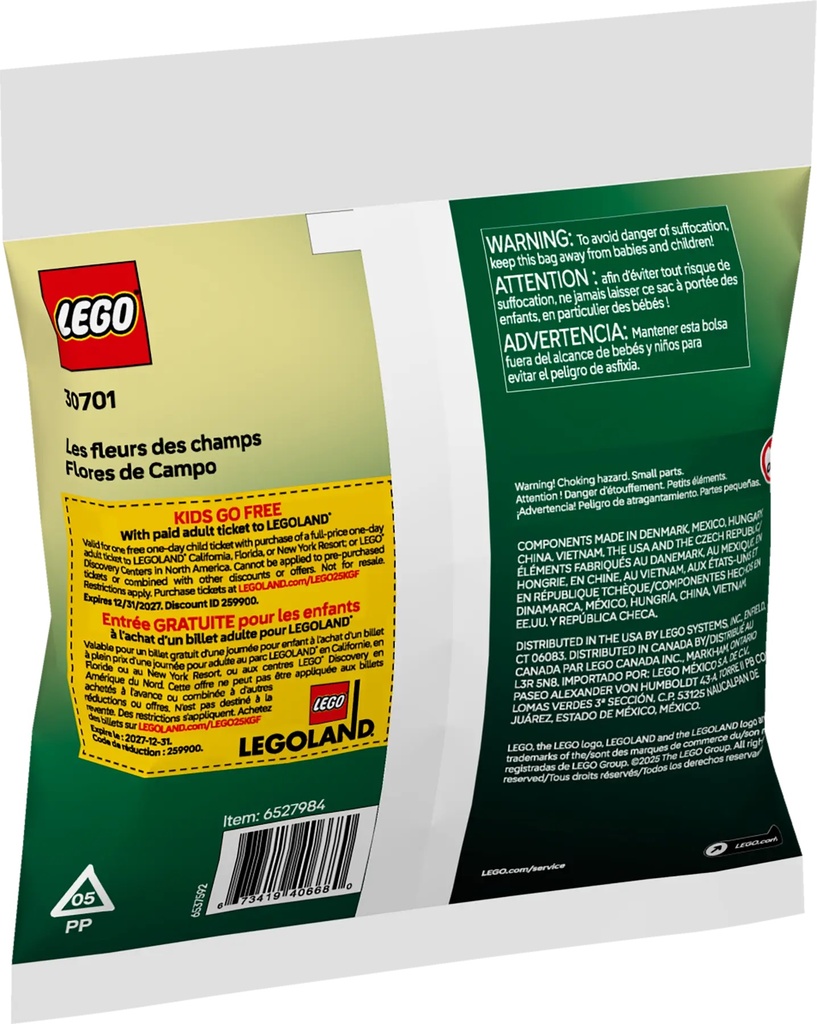 LEGO® Botanicals Field Flowers Building Kit 30701