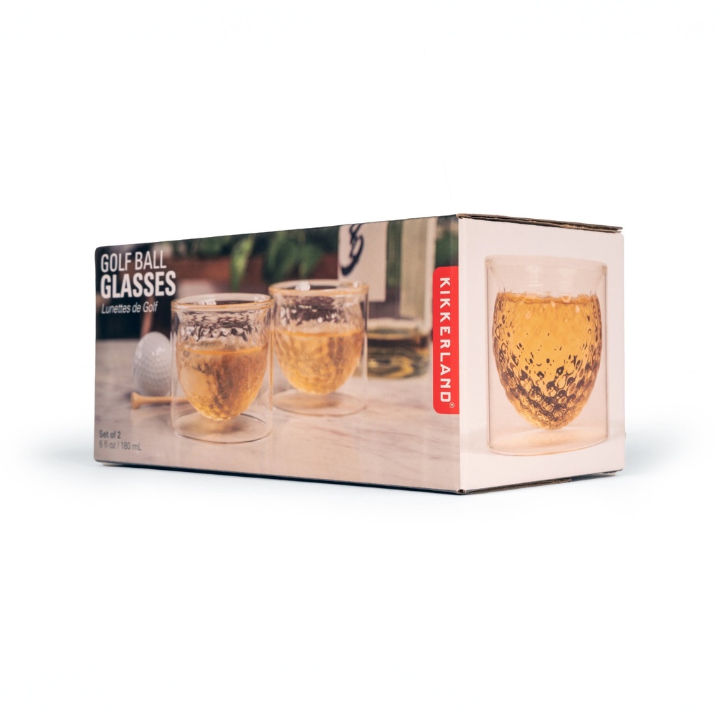 Golf Ball Glasses S/2