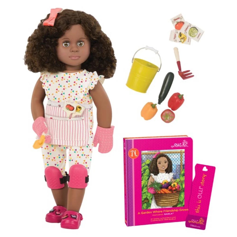 DELUXE DOLL W/ BOOK, NAHLA (AA)