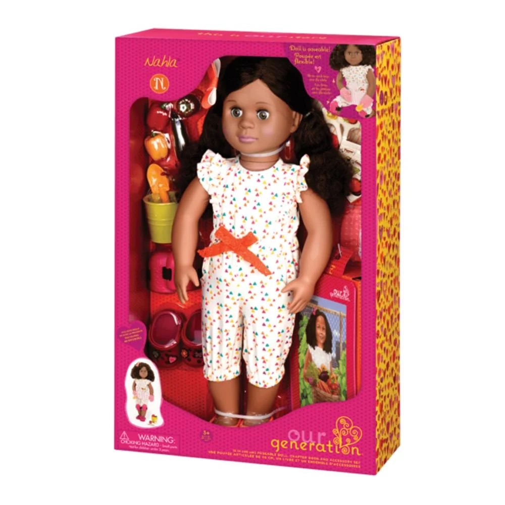 DELUXE DOLL W/ BOOK, NAHLA (AA)