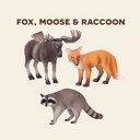 FOREST ANIMALS (FOX, MOOSE & RACCOON)