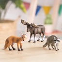 FOREST ANIMALS (FOX, MOOSE & RACCOON)