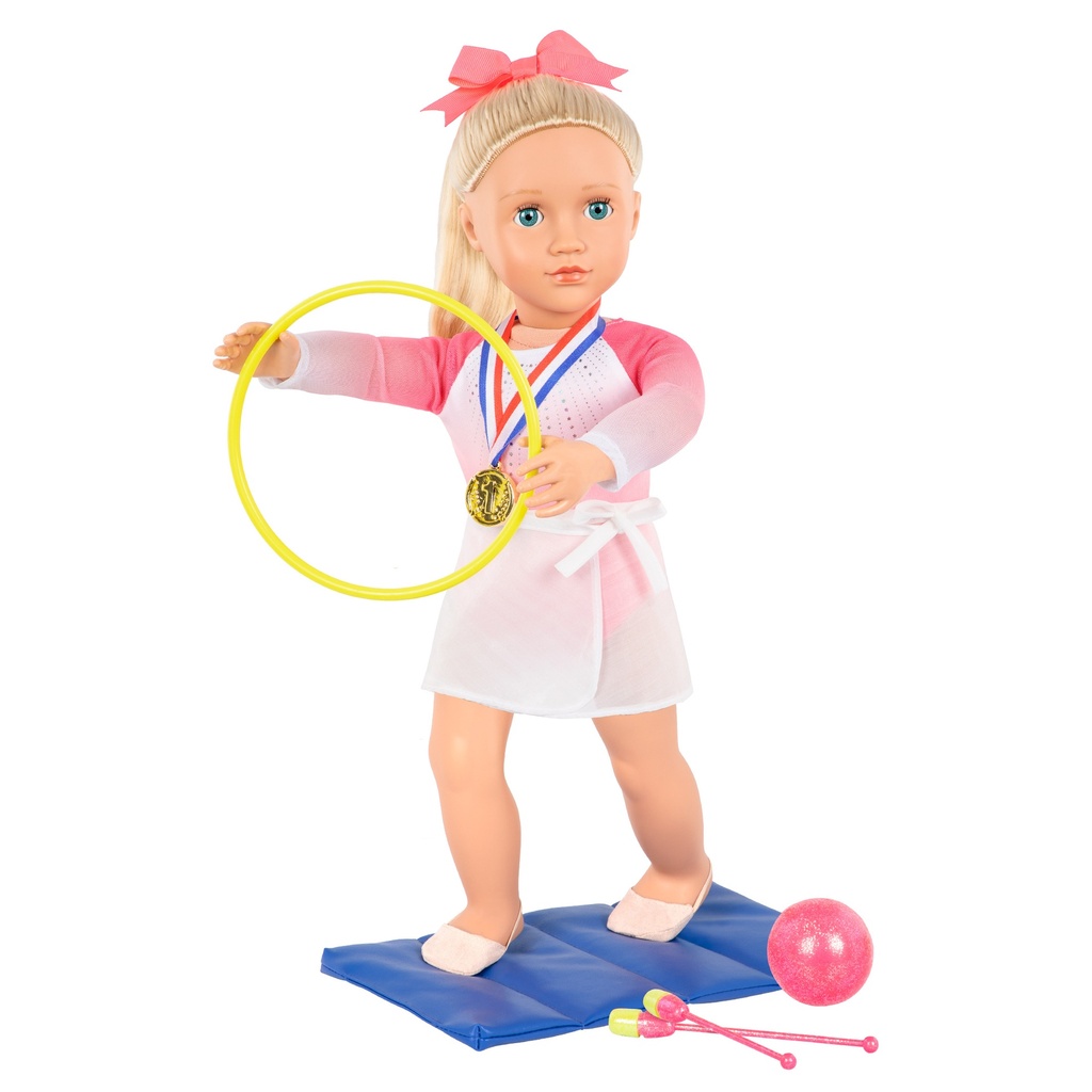 POSEABLE GYMNAST DOLL W/ACCY, DIANE