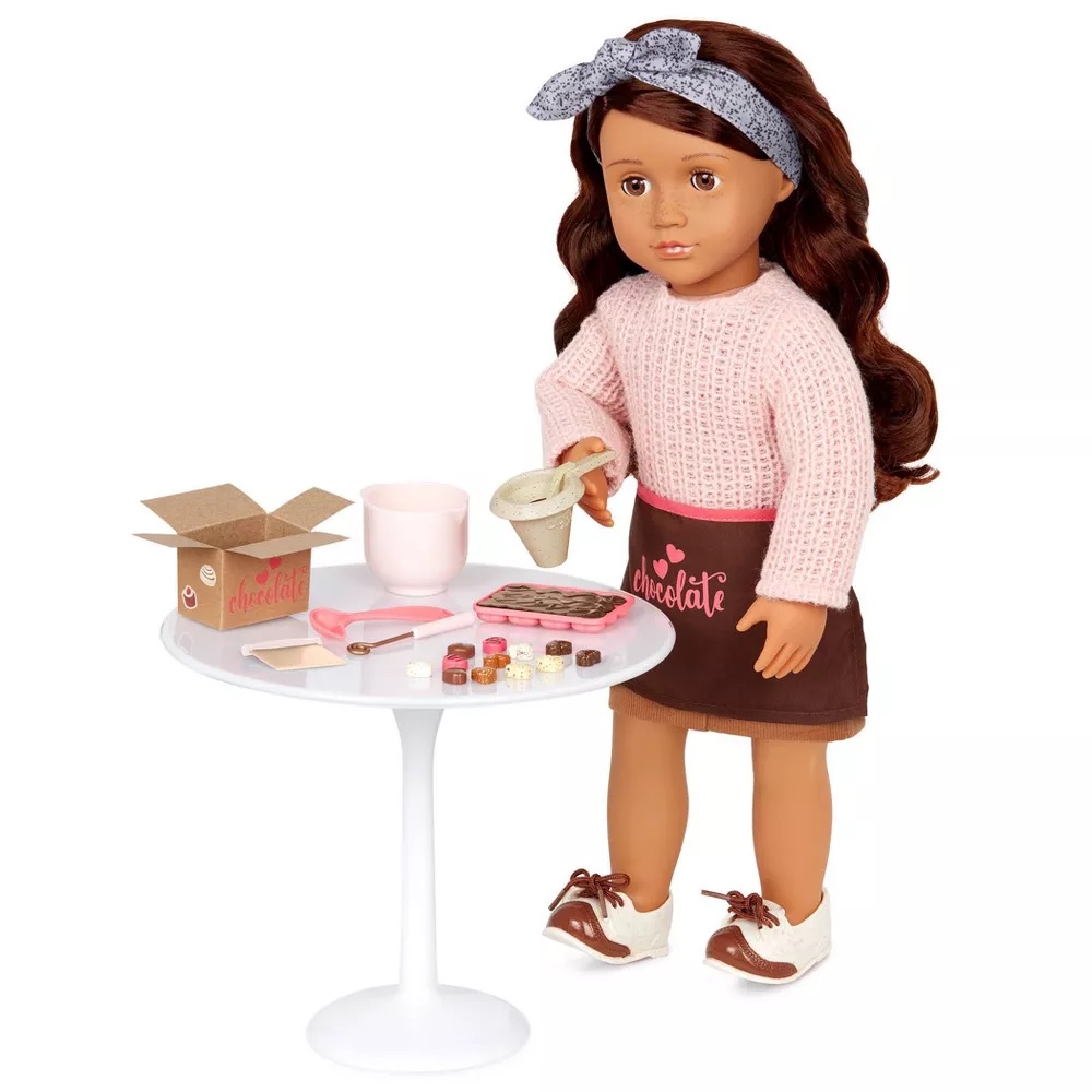 DELUXE CHOCOLATE DOLL W/ BOOK, COCO