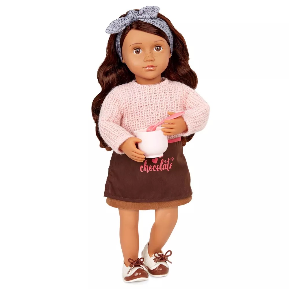 DELUXE CHOCOLATE DOLL W/ BOOK, COCO