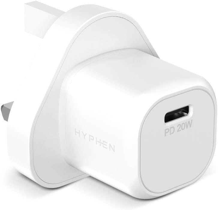 HYPHEN NEO Mini PD Adaptor - 20W UK Plug White