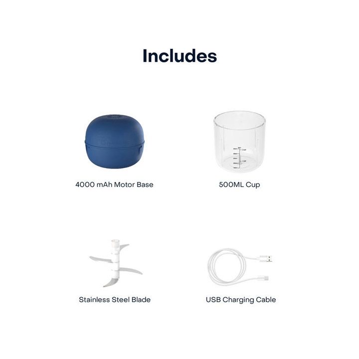 Nutricook Ch600B-Me Choppi 500Ml Blue