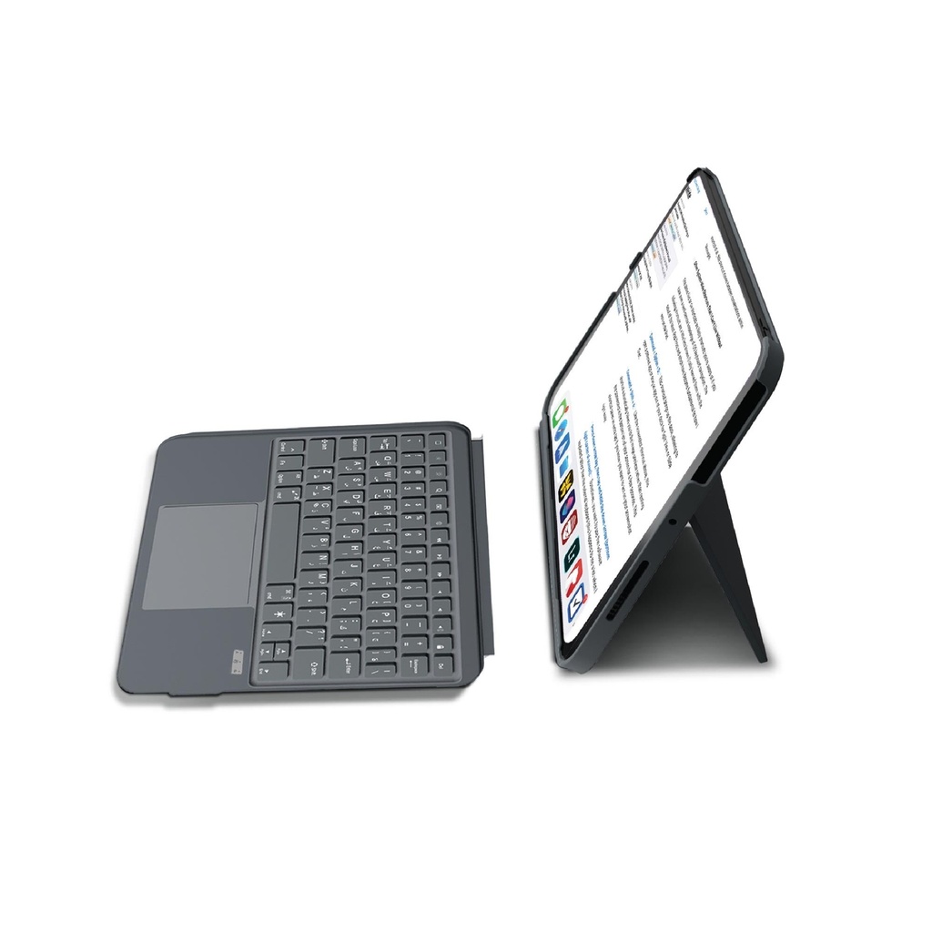 Smartix Premium 4 in 1 Det.Wireless Key Board for iPad Air 11"M2 & 10.9"/Pro 11"M2/10.9 10th Gen